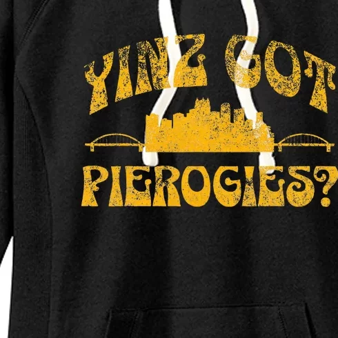 Pittsburgh Yinz Funny Yinzer Steel City 412 Pierogies Home Women's Fleece Hoodie