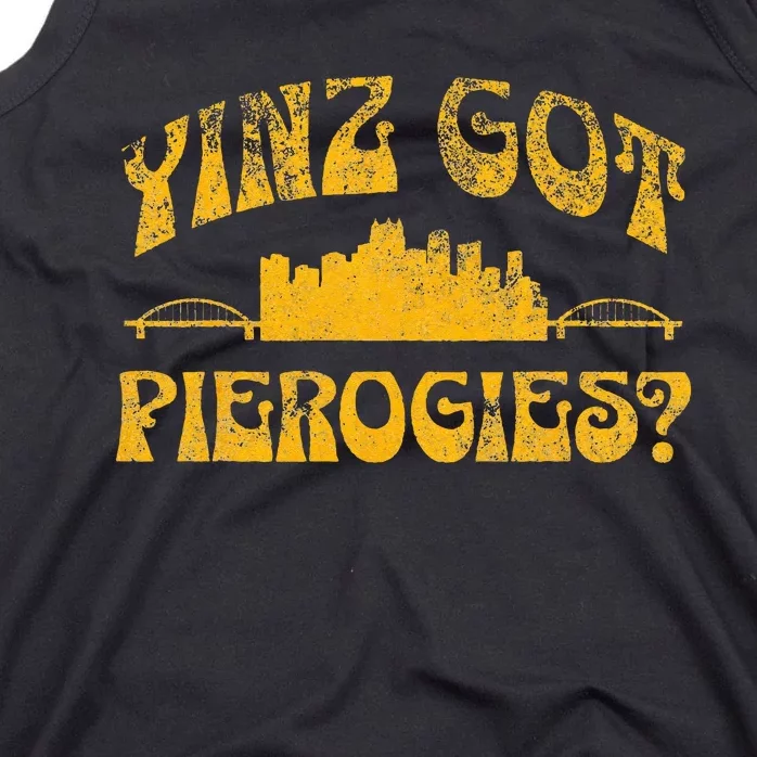 Pittsburgh Yinz Funny Yinzer Steel City 412 Pierogies Home Tank Top