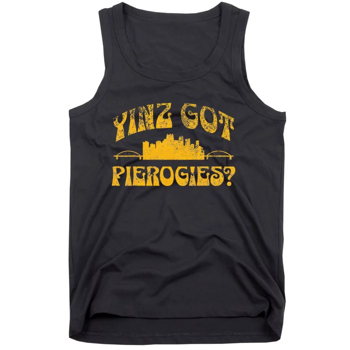 Pittsburgh Yinz Funny Yinzer Steel City 412 Pierogies Home Tank Top