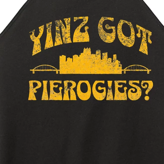 Pittsburgh Yinz Funny Yinzer Steel City 412 Pierogies Home Women’s Perfect Tri Rocker Tank