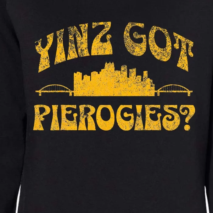 Pittsburgh Yinz Funny Yinzer Sl City 412 Pierogies Home Womens California Wash Sweatshirt