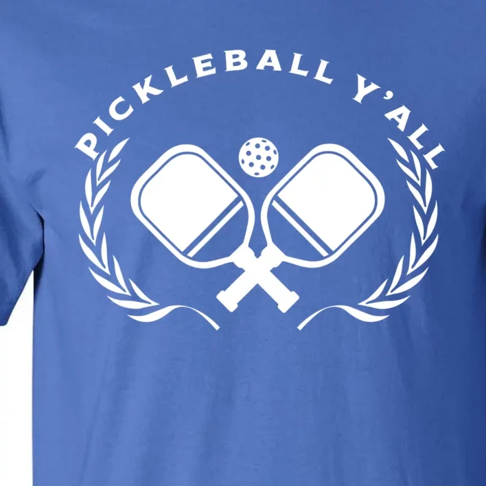 PICKLEBALL Y'ALL Funny Paddle Ball Pickle Meme Tall T-Shirt