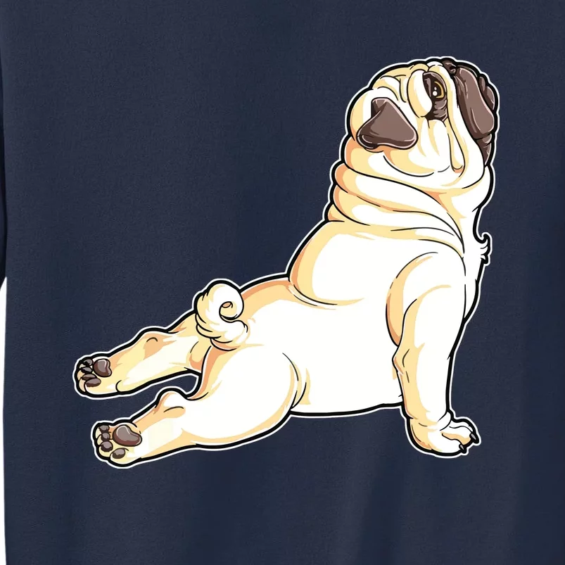 Pug Yoga Fitness Workout Gym Dog Lovers Puppy Athletic Pose Sweatshirt