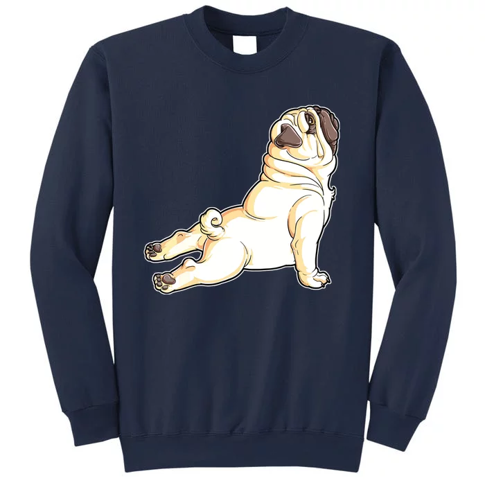 Pug Yoga Fitness Workout Gym Dog Lovers Puppy Athletic Pose Sweatshirt