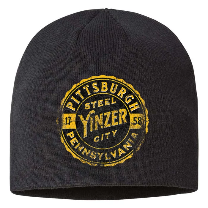 Pittsburgh Yinz Funny Yinzer Steel City 412 Pennsylvania 8 1/2in Sustainable Knit Beanie