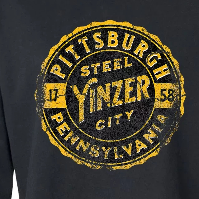 Pittsburgh Yinz Funny Yinzer Steel City 412 Pennsylvania Cropped Pullover Crew