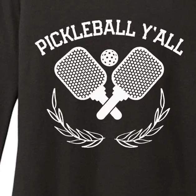 Pickleball YAll Funny Womens CVC Long Sleeve Shirt