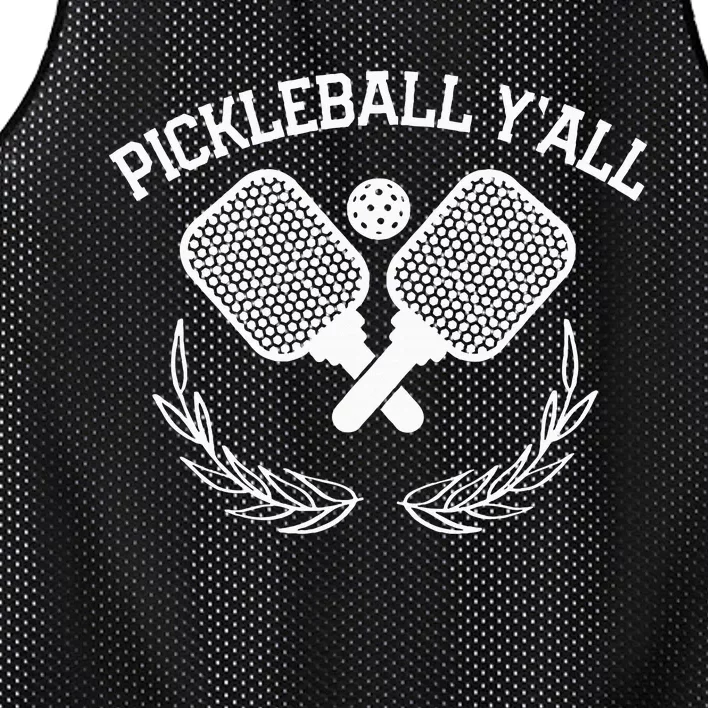 Pickleball YAll Funny Mesh Reversible Basketball Jersey Tank