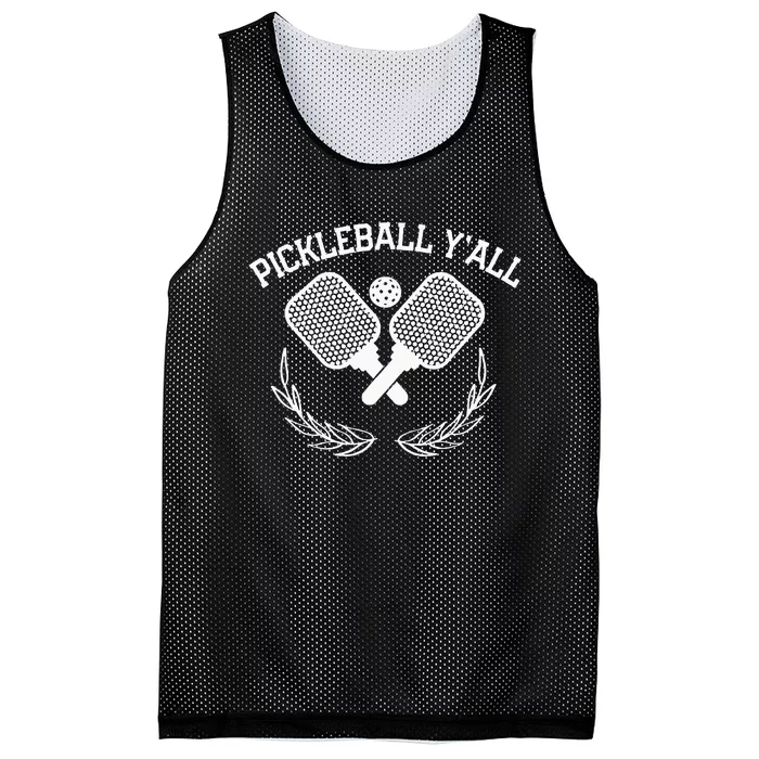 Pickleball YAll Funny Mesh Reversible Basketball Jersey Tank