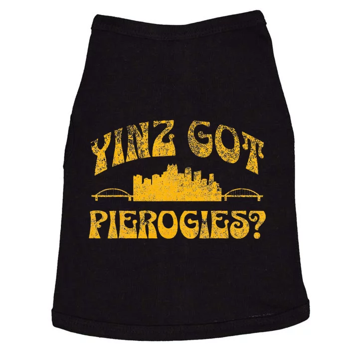 Pittsburgh Yinz Funny Yinzer Sl City 412 Pierogies Home Doggie Tank