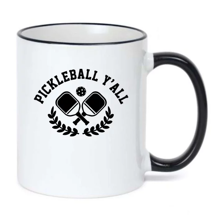 Pickleball Y'all Funny Black Color Changing Mug