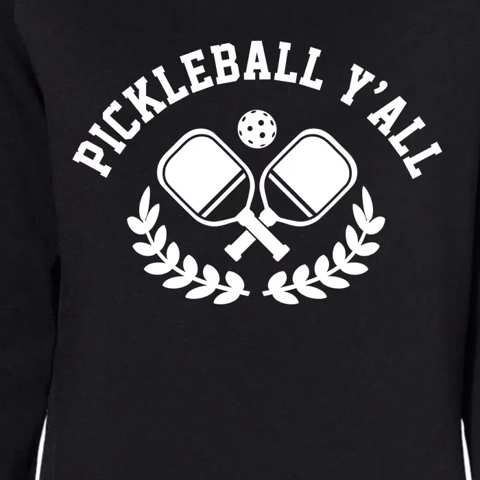 Pickleball Y'all Funny Womens California Wash Sweatshirt