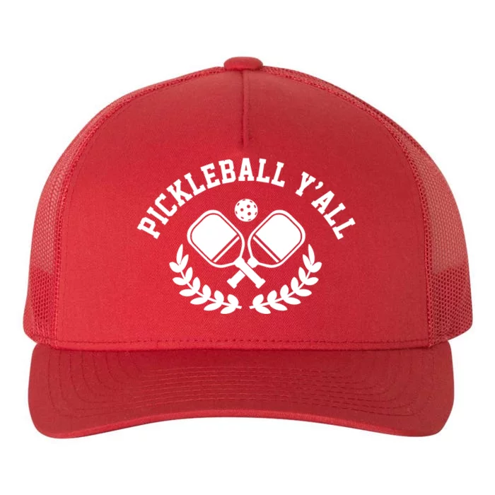 Pickleball Y'all Funny Yupoong Adult 5-Panel Trucker Hat