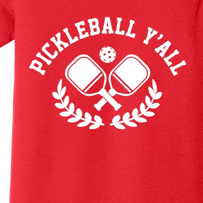 Pickleball Y'all Funny Baby Bodysuit