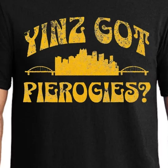 Pittsburgh Yinz Funny Yinzer Steel City 412 Pierogies Home Pajama Set