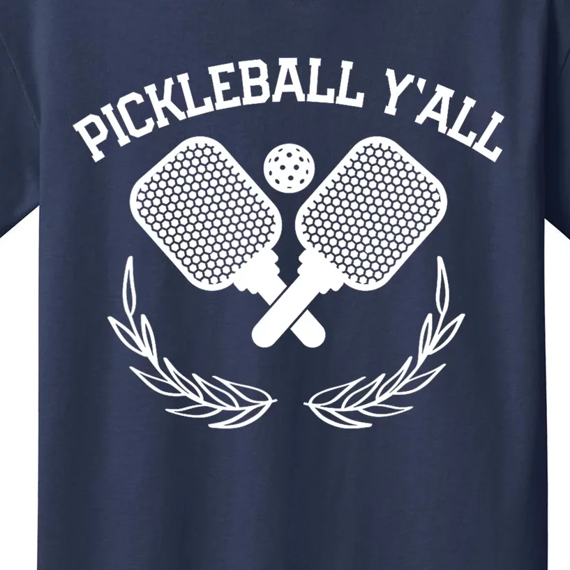 Pickleball YAll Funny Gift For Player Kids T-Shirt