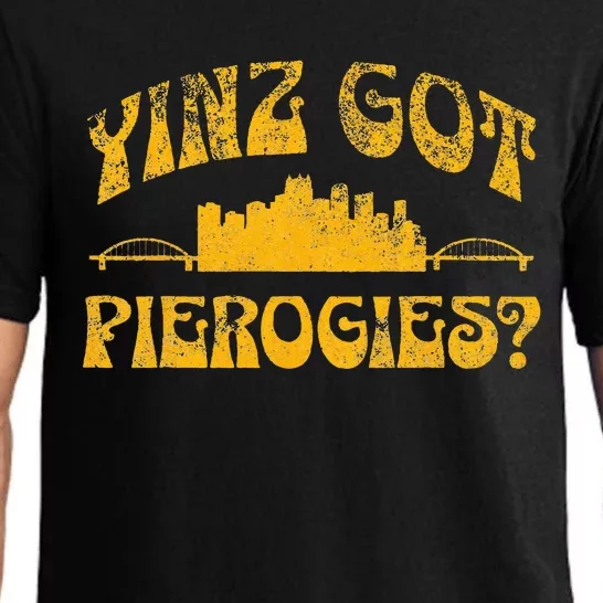 Pittsburgh Yinz Funny Yinzer Steel City 412 Pierogies Home Pajama Set