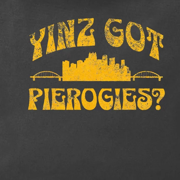 Pittsburgh Yinz Funny Yinzer Steel City 412 Pierogies Home Zip Tote Bag