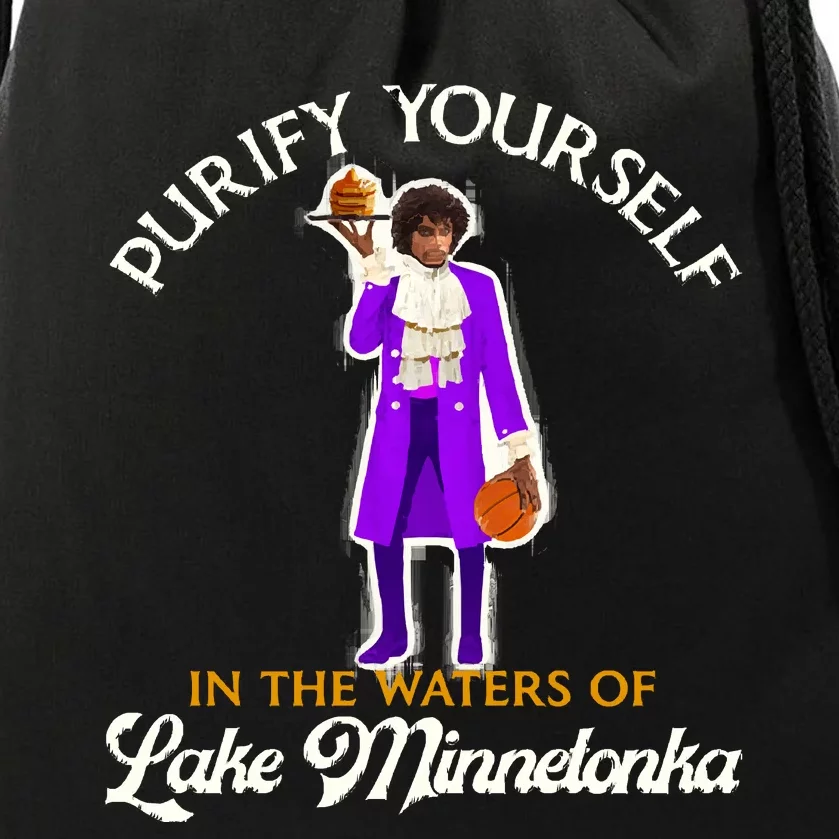 Purify Yourself In The Waters Of Lake Minnetonka Drawstring Bag