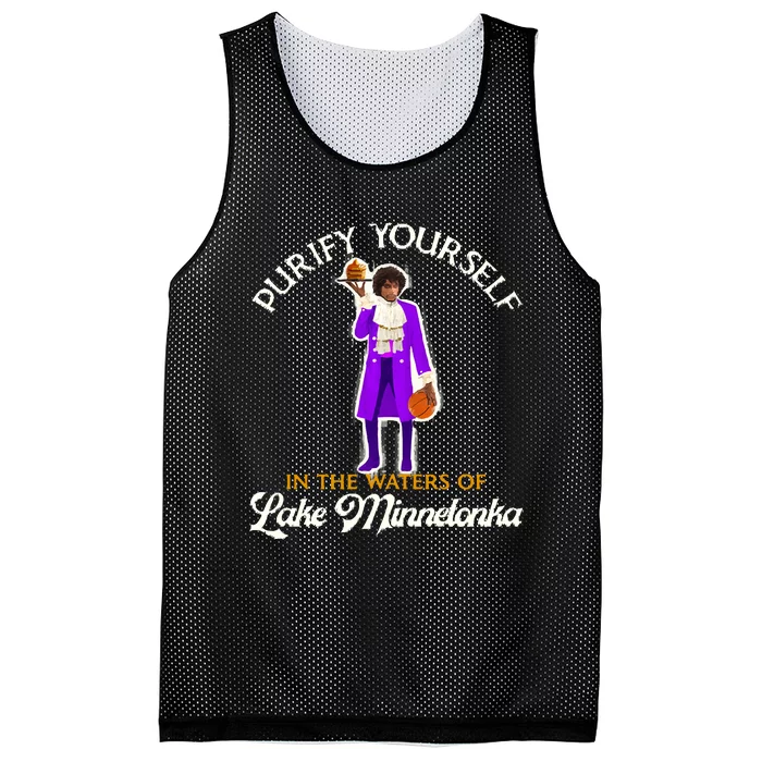 Purify Yourself In The Waters Of Lake Minnetonka Mesh Reversible Basketball Jersey Tank