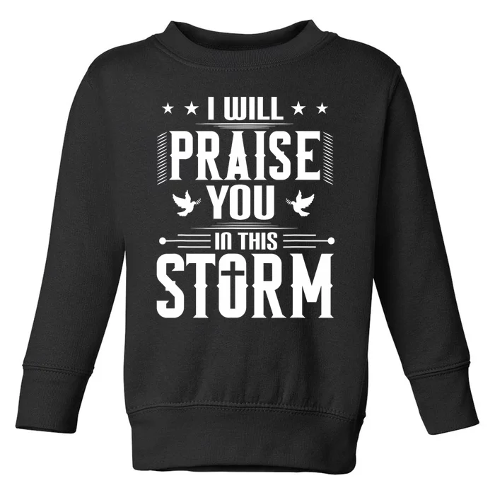 Praise You In This Storm Lyrics Casting Crowns Jesus Toddler Sweatshirt