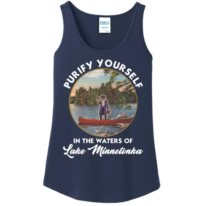 Purify Yourself In The Waters Of Lake Minnetonka Vintage Ladies Essential Tank