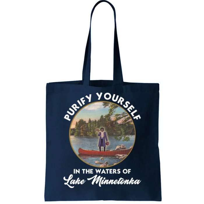 Purify Yourself In The Waters Of Lake Minnetonka Vintage Tote Bag