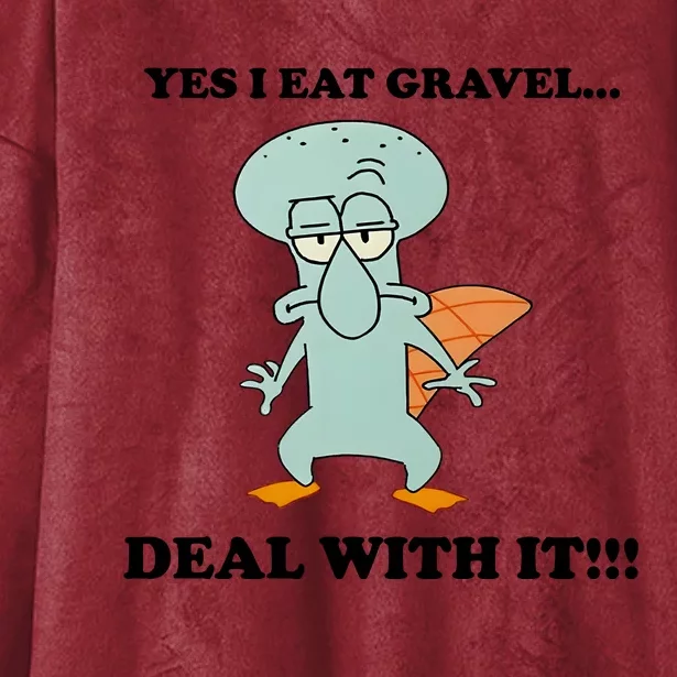 Perry Yes I Eat Gravel Deal With It Hooded Wearable Blanket