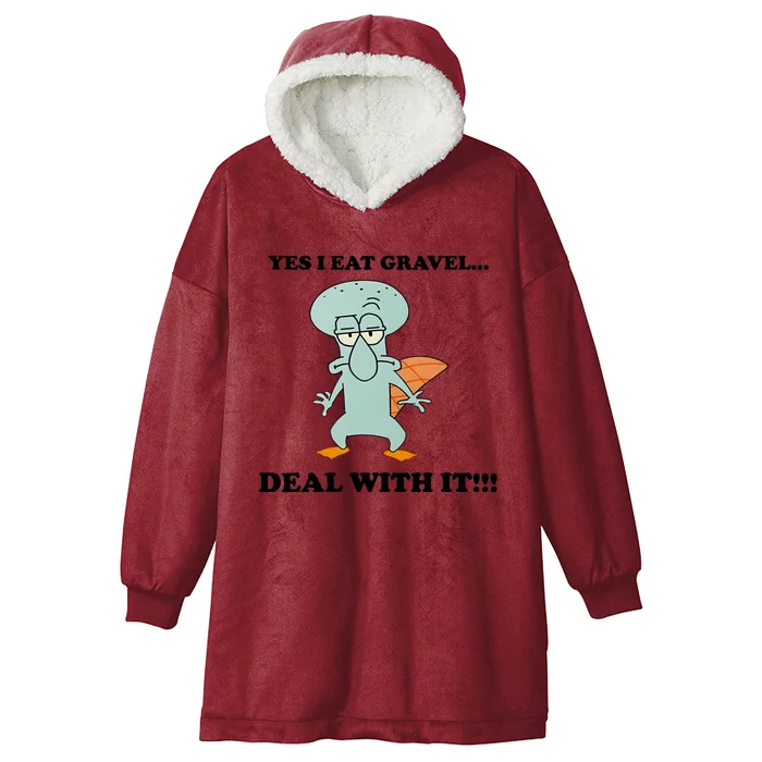 Perry Yes I Eat Gravel Deal With It Hooded Wearable Blanket