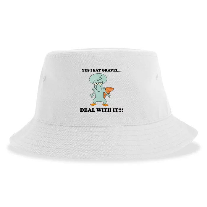 Perry Yes I Eat Gravel Deal With It Sustainable Bucket Hat