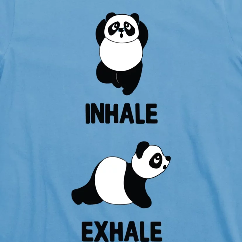 Panda Yoga Inhale Exhale Fitness Panda Bear Yoga Excercise Gift T-Shirt