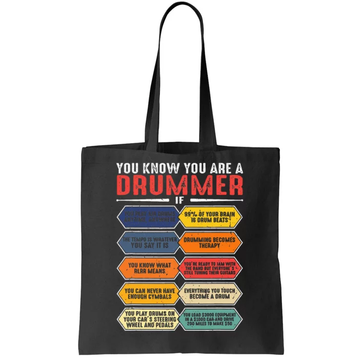 Percussion You Know You Are Drummer Percussionist Tote Bag