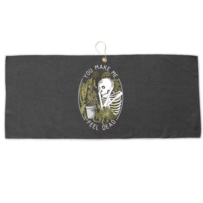 Plant You Make Me Feel Dead Large Microfiber Waffle Golf Towel