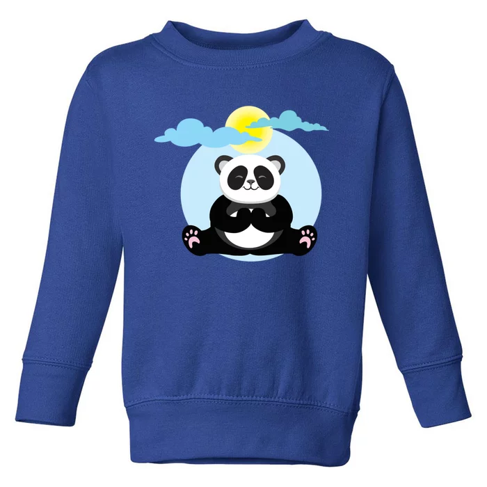 Panda Yoga Meditation Namaste Gift Toddler Sweatshirt