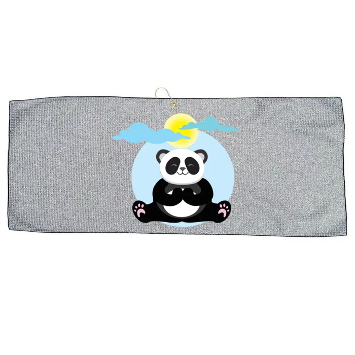 Panda Yoga Meditation Namaste Gift Large Microfiber Waffle Golf Towel