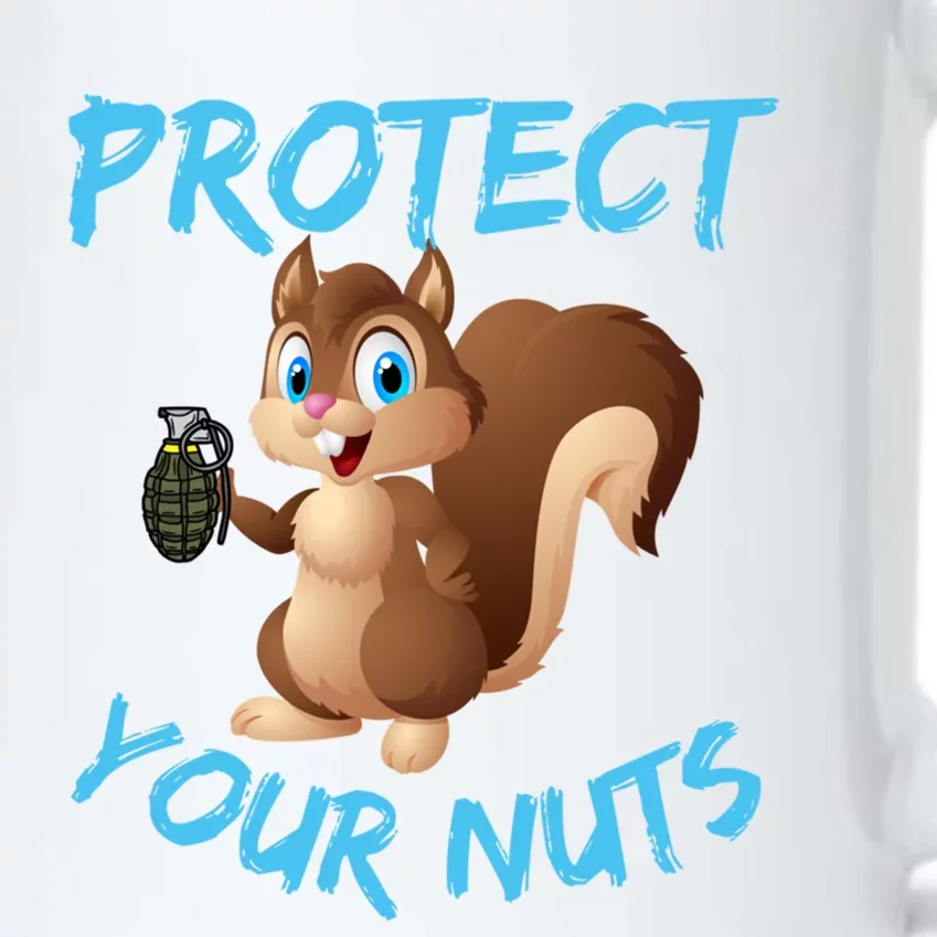 Protect Your Nuts Squirrel Inappropriate Adult Humor Gift Black Color Changing Mug