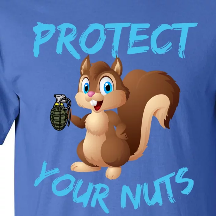 Protect Your Nuts Squirrel Inappropriate Adult Humor Gift Tall T-Shirt