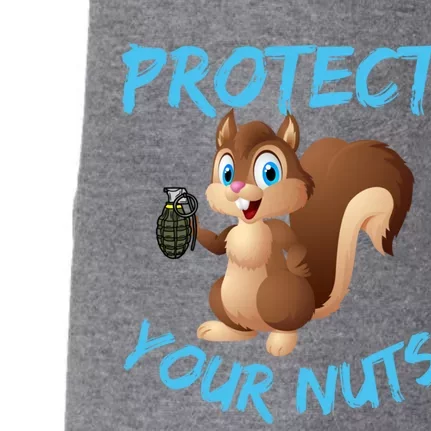 Protect Your Nuts Squirrel Inappropriate Adult Humor Gift Doggie 3-End Fleece Hoodie