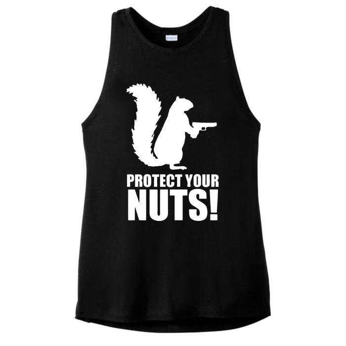 Protect Your Nuts Squirrel Ladies Tri-Blend Wicking Tank