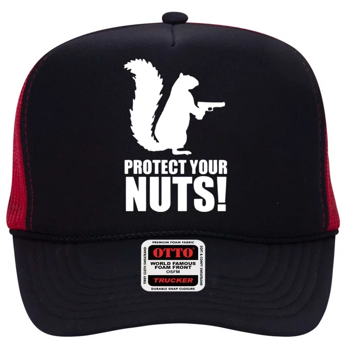 Protect Your Nuts Squirrel High Crown Mesh Trucker Hat