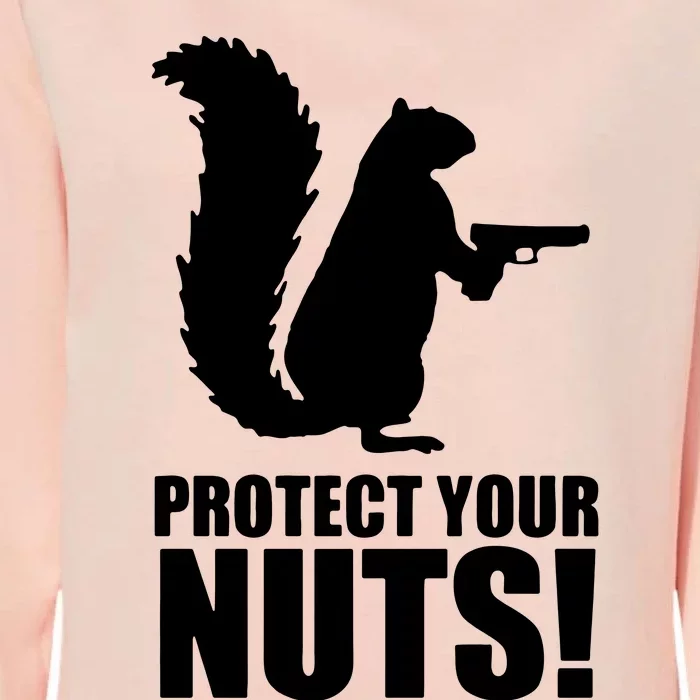 Protect Your Nuts Squirrel Womens California Wash Sweatshirt