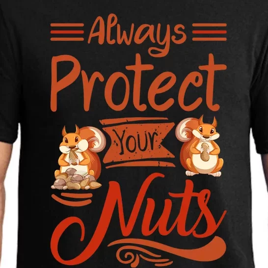 Protect Your Nuts Funny Squirrels Pajama Set