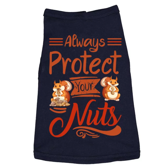 Protect Your Nuts Funny Squirrels Doggie Tank