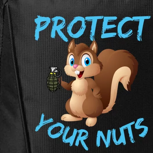 Protect Your Nuts Squirrel Inappropriate Adult Humor Gift City Backpack