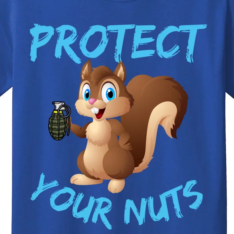 Protect Your Nuts Squirrel Inappropriate Adult Humor Gift Kids T-Shirt