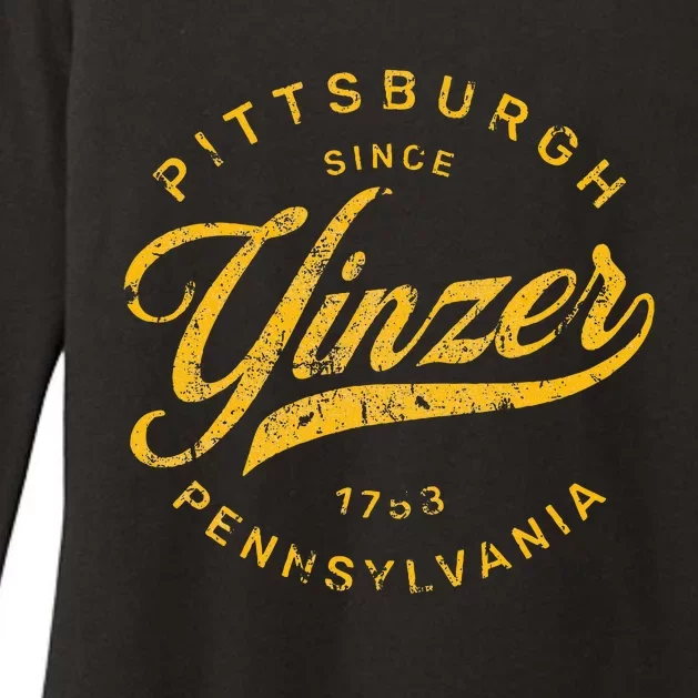 Pittsburgh Yinzer Pennsylvania Steel City Home Yinz Funny Womens CVC Long Sleeve Shirt