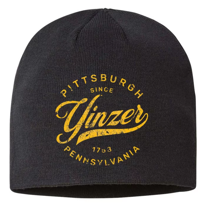 Pittsburgh Yinzer Pennsylvania Steel City Home Yinz Funny 8 1/2in Sustainable Knit Beanie