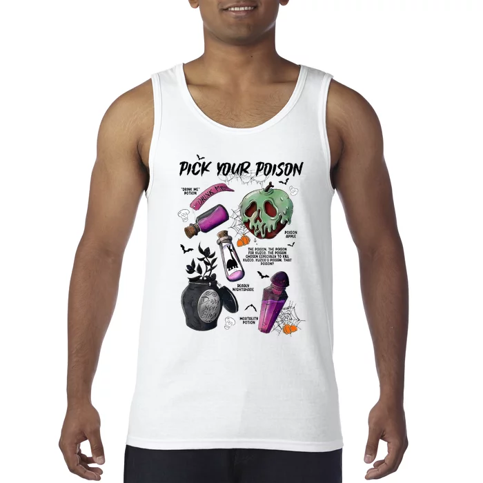 Pick Your P.O.I.S.O.N Drink Me Potion Halloween Tank Top