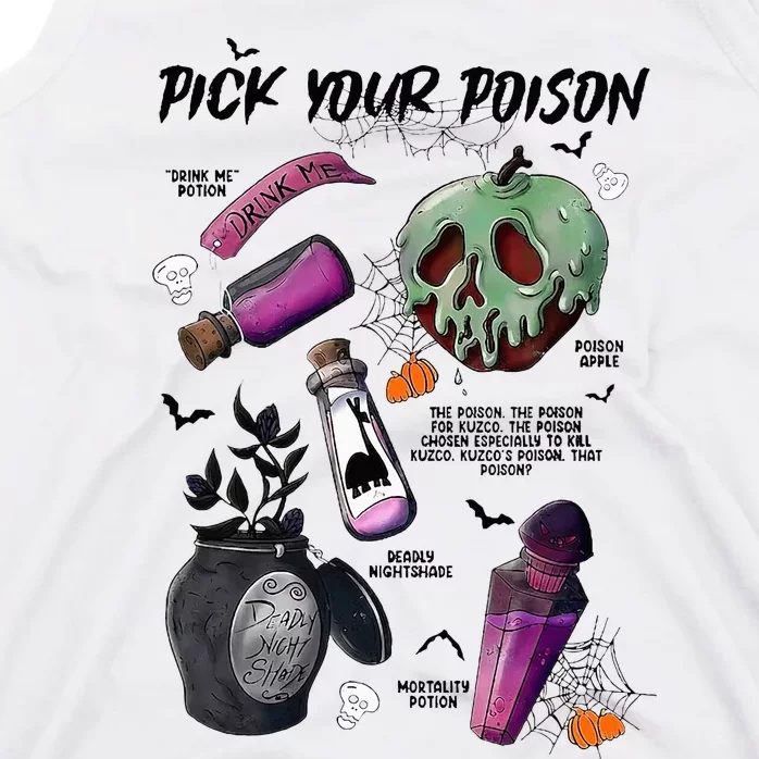 Pick Your P.O.I.S.O.N Drink Me Potion Halloween Tank Top