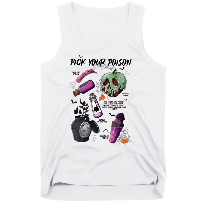 Pick Your P.O.I.S.O.N Drink Me Potion Halloween Tank Top